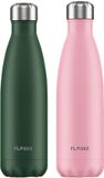 FLASKE Bundle - His - Hers Moss + Flower Thermosbeker
