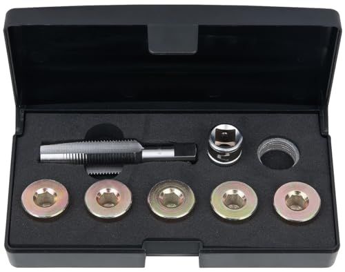 KS Tools 150.4935 Schroefdraadreparatieset voor olieaftappluggen, 12-dlg M18x1,5