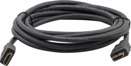 Kramer Electronics C−MHM/MHM HDMI kabel 4,6 m HDMI Type A (Standaard) Zwart