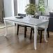 Maison Exclusive Table à manger 116 x 66 x 76 cm blanc brillant