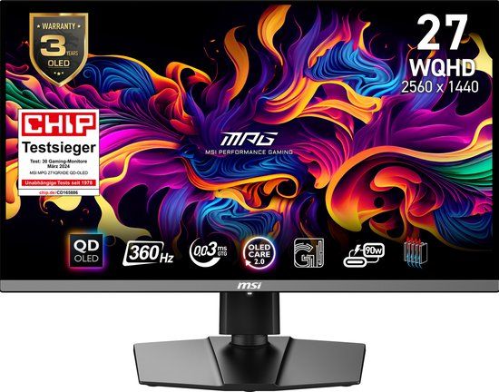 MSI MPG 271QRXDE QD-OLED Gaming Monitor