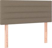 vidaXL Hoofdbord 90x5x78/88 cm stof taupe