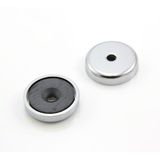 Magneet Expert® Ferriet Potmagneet Y30BH 32mm x 7mm x 5mm c/spoelbak - 6,9kg Trek (Pack van 10)