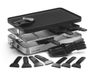 KitchenChef RAC.INDUS-8-NATURAMIX raclette 8 personnes 1200W Noir, Acier inoxydable
