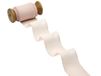 Furlanis - Crêpe franjeszijdeeffect, decoratief lint voor verpakkingen, geschenken, Italiaanse stof - poederroze, 40 mm x 25 m