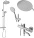 REA Lungo Douche de pluie Gris 117cm