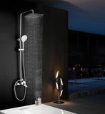Merkloos Douchesysteem met thermostaat en 10" hoofddouche chroom