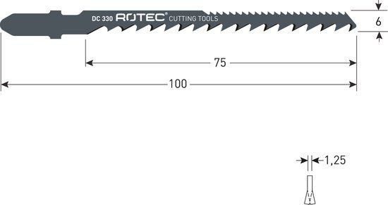 Rotec Decoupeerzagen DC330 / (VPE 5 stuks)