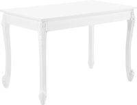 en.casa Eettafel Lüneburg 116x66x76 cm landelijk MDF en kunststof wit