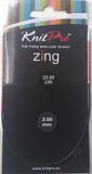 KnitPro Zing Rondbreinaalden 2.00mm en 25.00cm