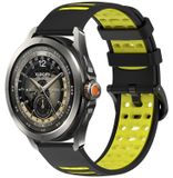 Wigento Xiaomi Watch S4 Sport, siliconen vervangingsband in twee kleuren, met snelsluiting, zwart