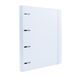 Raylu Paper® - White 4-ring binder with 5 colored dividers and refills for 100 A4 90g sheets with 4x4mm grid, 30mm 4-ring binder, Rado system, 60mm spine width