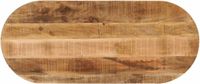 vidaXL Tafelblad ovaal 110x40x2,5 cm massief ruw mangohout