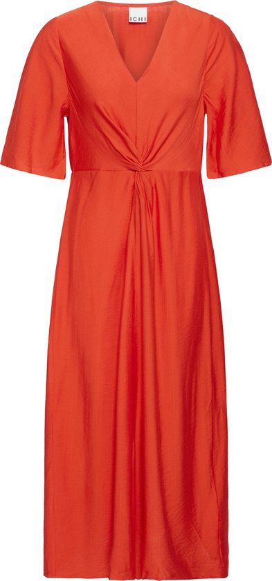 Ichi IHIMELDA DR Dames Jurk - Fiery Red