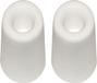 QlinQ Deurbuffer - 2x - deurstopper - wit - rubber - 35 x 30 mm - schroefbevestiging