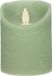 Anna's Collection Bougie LED - jade groen - H10 cm - flamme mouvante - bougie