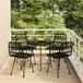 Prolenta Maison Exclusive Tuinset, 5-delig, zwart, van polyrotan