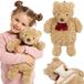 DISNEY Winnie de Poeh Rubberen kruik met ZACHTE pluche hoes, GROOT! waterkruik in hoes, Knuffel 750 ml