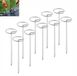 Abundant Grace B.V. 10-stuks G-vormige grondpennen - Verzinkte tentharingen - Tuin onkruiddoek pennen - Heavy-duty vastzetpennen - met 3mm dikte, ronde kop en hoge sterkte - Acier - 15 cm lang - Geschikt voor tuindoek, tenten, gazon en onkruiddoek - Argent