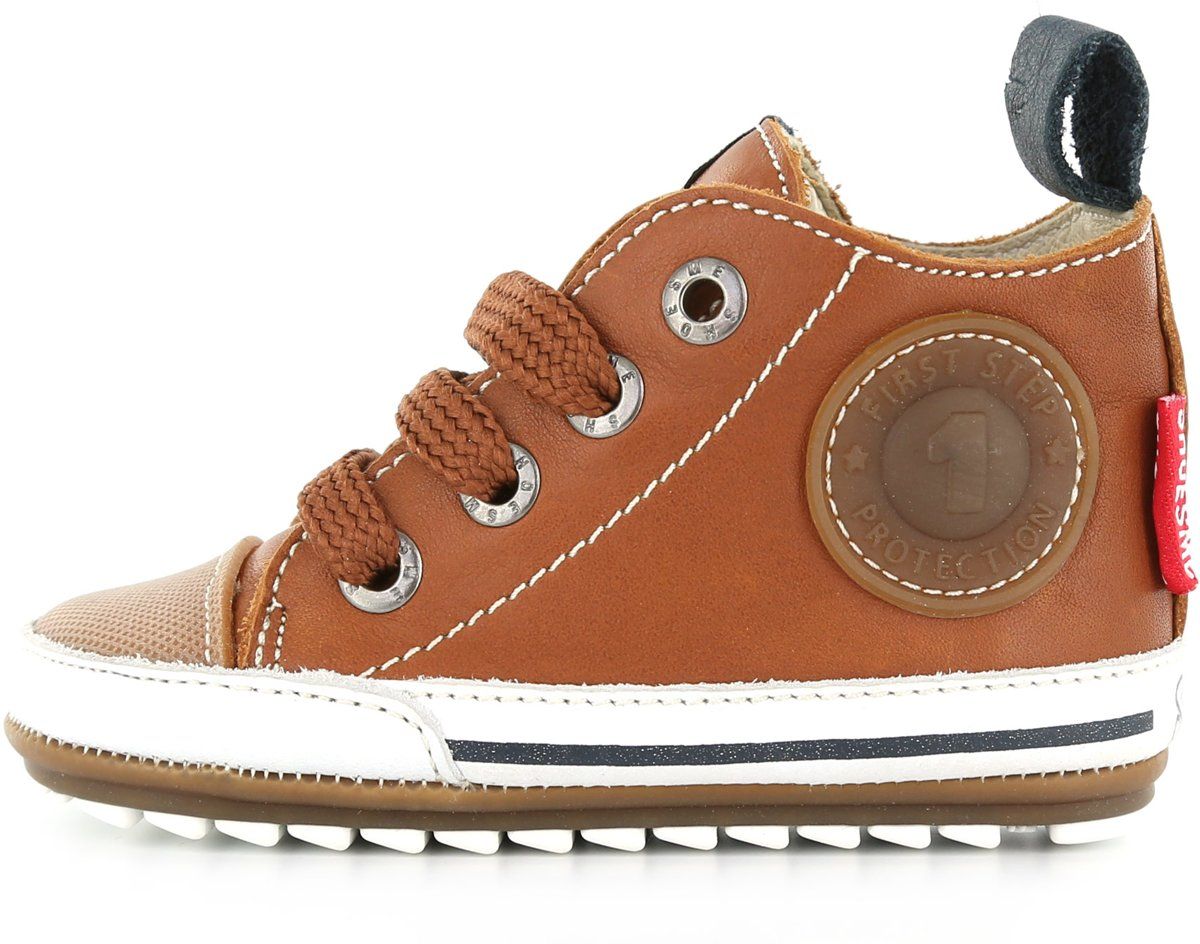 Shoesme Jongens Baby Sneakers - COGNAC - Maat 19