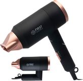 TZS First Austria Haardroger, 1800 W, Reishaardroger, Opvouwbaar, Ionenfunctie, Zwart-Rosé