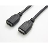 OKS Adaptateur HDMI - HDMI - HDMI F/F - 0,2 m - Noir