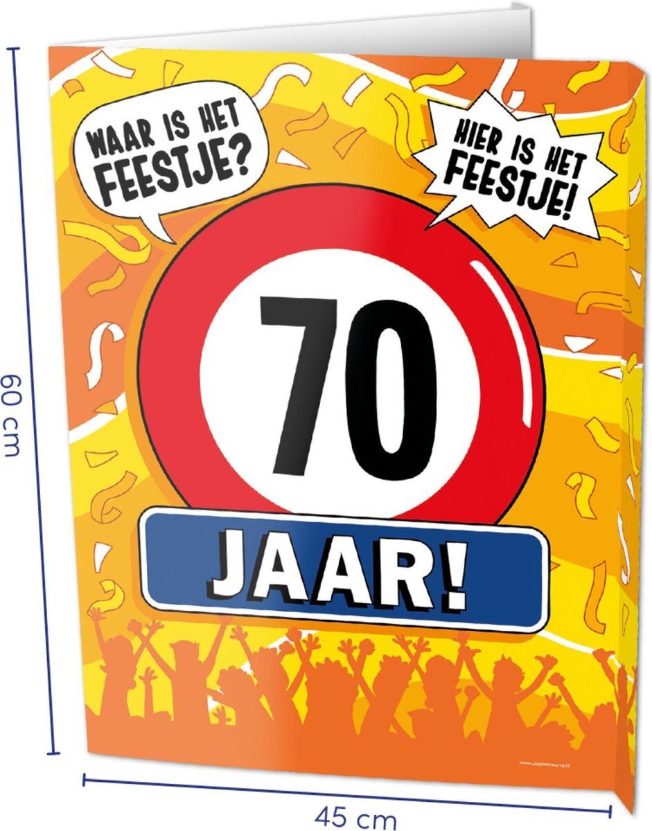 - Uithangbord - Window signs - 70 jaar