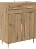 vidaXL Dressoir Artisan Eikenhout 69,5 x 34 x 90 cm