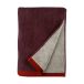 Mette Ditmer Serviette douce 50x90 cm Gris-Rouge
