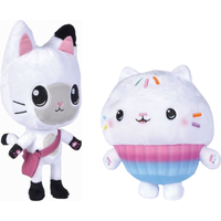 4KidsOnly Gabby's Dollhouse slaapkamerset; knuffels Pandy en Cakey