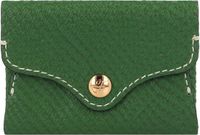 FOSSIL Heritage Card Case Medium Green Leer
