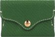FOSSIL Heritage Card Case Medium Green Leer