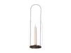 ERNST Lanterne pour bougie Ernst 40 cm Taupe
