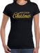 Bellatio Decorations Shoppartners Bv Fout kerstshirt / t-shirt - Merry Fucking Christmas - goud / glitter - zwart voor dames - kerstkleding / christmas outfit M