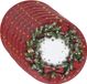 Merkloos Feeric Christmas Kerst Onderbord/Kaarsenbord - Set van 12 stuks - 33 cm - Kunststof - Kerstkrans Print