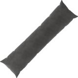 vidaXL - Taie d'oreiller - HEERLEN - Gris foncé - 40 x 145 cm - Coton satiné