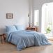 Boomba Bamboo Housse de couette bleu ciel 260x240/220 cm – Bande de rentrage, souple, respirant & durable