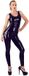 Late Bol Mouwloos Latex Fetish Catsuit met Rits Zwart XL