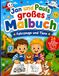 Jan und Pauls großes Malbuch: Fahrzeuge und Tiere