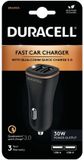 Duracell 30W Dubbele USB-A Autolader Quick Charge 3.0 4.8A Zwart