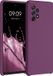 kwmobile telefoonhoesje geschikt voor Samsung Galaxy A72 - Hoesje met siliconen coating - Smartphone case in magenta-lila