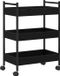 vidaXL Trolley de cuisine Chêne noir 50 x 30 x 70 cm Bois transformé