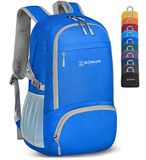 ZOMAKE Ultra Lichtgewicht Opvouwbare Rugzak 30L, Kleine Rugzak Waterdichte Wandelrugzak, Pakbare Rugzakken voor Dames En Heren, Outdoor Wandelen Camping Wandelen Reizen (Diepblauw)