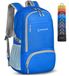 ZOMAKE Ultra Lichtgewicht Opvouwbare Rugzak 30L, Kleine Rugzak Waterdichte Wandelrugzak, Pakbare Rugzakken voor Dames En Heren, Outdoor Wandelen Camping Wandelen Reizen (Diepblauw)