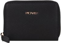 Picard Java Portemonnee RFID-bescherming Leer 11 cm - Dames - Horizontaal - schwarz