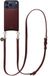 AVY Leren Hoesje Geschikt voor Apple iPhone 17 Pro Max | Compatibel met MagSafe | Leather Case met Telefoonkoord | Crossbody | Burgundy
