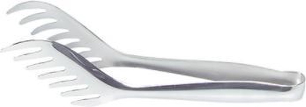 Emga Piazza 010300 Spaghetti Tong, 23.5 cm Length, Stainless_Steel, Silver