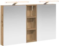 vidaXL Badkamerkastenset 3 st 100 x 10,5 x 60,5 cm Bewerkt hout