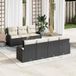 Prolenta Maison Exclusive - Ensemble de canapé de jardin avec coussin 8 pcs Noir polyrotin