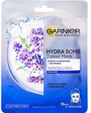 Garnier Skin Naturals Hydra Bomb Masque Textile - Masque Textile Hydratant Contre les Signes de Fatigue à l'Extrait de Lavande